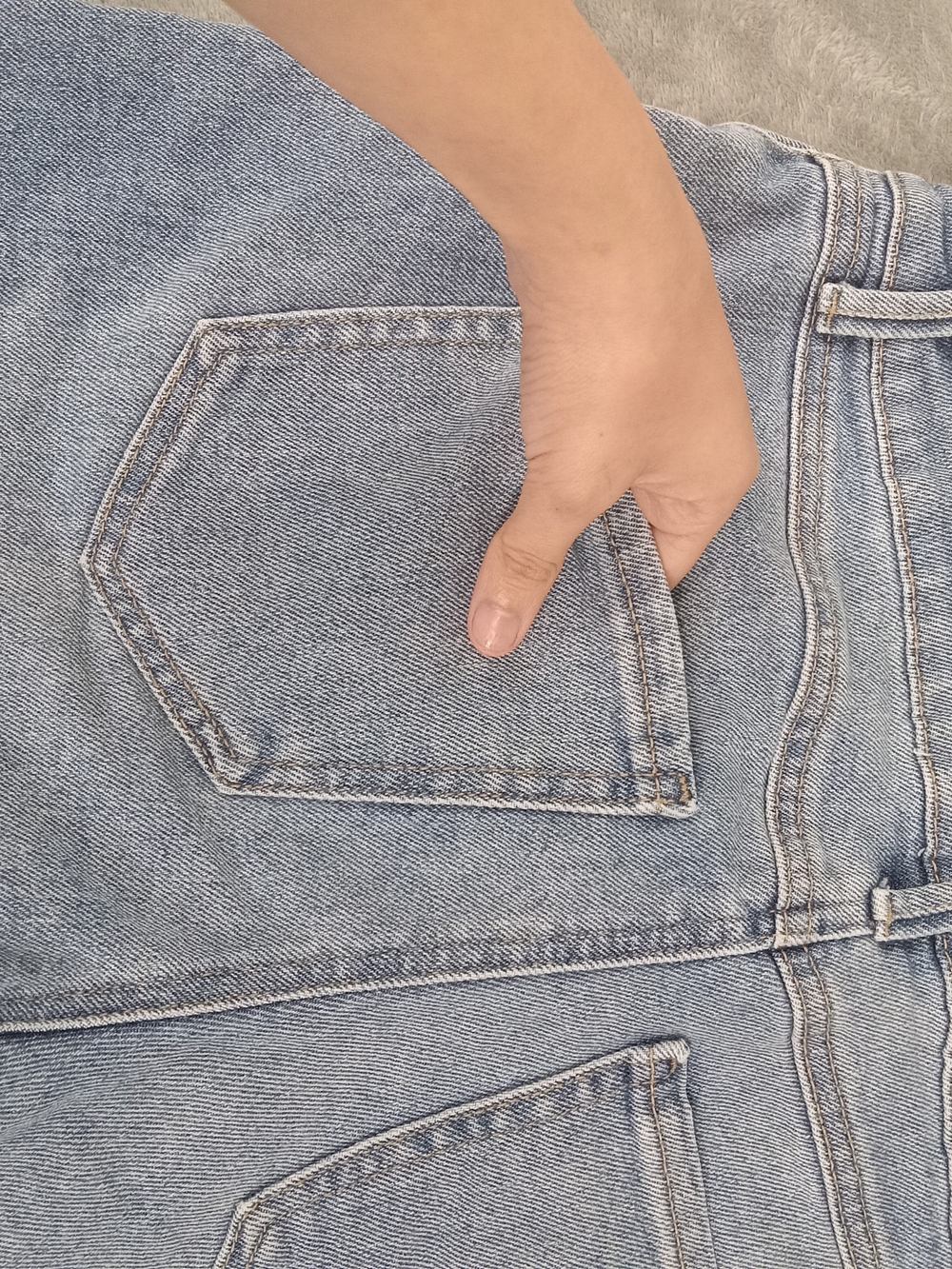 Happily Grey Women’s Light Blue Jeans Shorts Size 11/3 - Picture 8 of 13